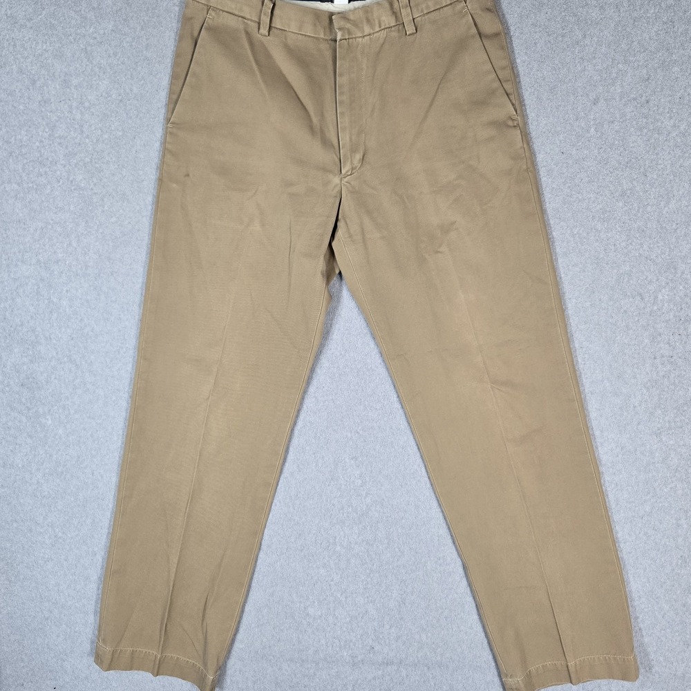 VINTAGE Banana Republic Men Pants 34/34 Khaki Chino Dawson 31.5" Inseam